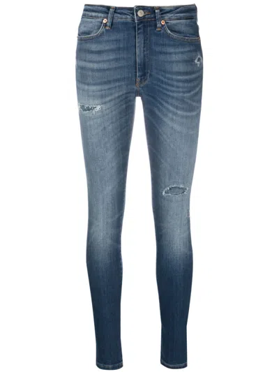 Dondup Iris High-rise Skinny Jeans In Blau