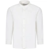 DONDUP IVORY SHIRT FOR BOY WITH LOGO