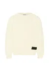 Dondup Logo-patch Sweater In Neutral