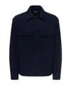 Dondup Button-up Overshirt In Blue