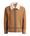 Dondup Caramel Shearling Jacket In Brown