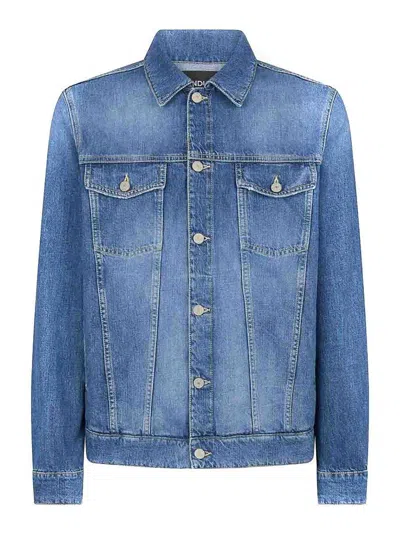 Dondup Short Jacket In Blue
