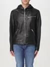 Dondup Biker Jacket With Modern Hood In Black