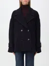 Dondup Double-breasted Peacoat In Blau