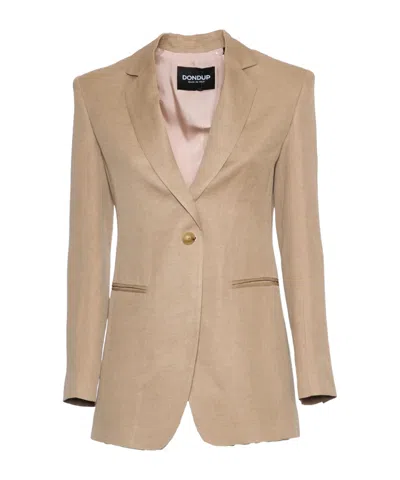 DONDUP DONDUP JACKETS BEIGE