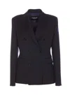 Dondup Double Breasted Jacket In Blue