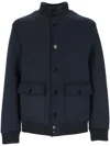 Dondup Button Long Sleeve Casual Jacket In Blue