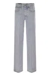 Dondup Jacklyn - Wide-leg Jeans In Fixed Denim Lyocell