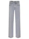 Dondup Jacklyn - Wide-leg Jeans In Fixed Denim Lyocell In Light Denim