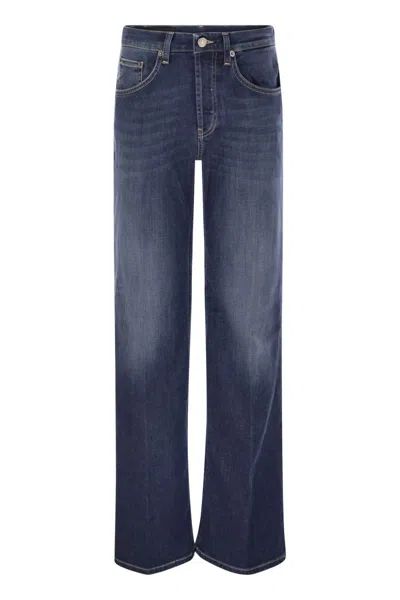 DONDUP DONDUP JACKLYN - WIDE-LEG JEANS IN STRETCH DENIM