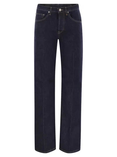 Dondup Jacklyn - Wide-leg Stretch Denim Jeans In Black