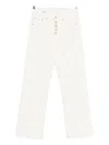 Dondup Jacklyn Button-fly Corduroy Trousers In White
