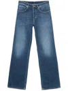 Dondup Fade-dyeing Patchwork Jeans Pants In Blue