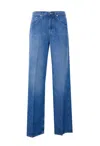 Dondup Five-pockets Patch-logo Jeans In Blue