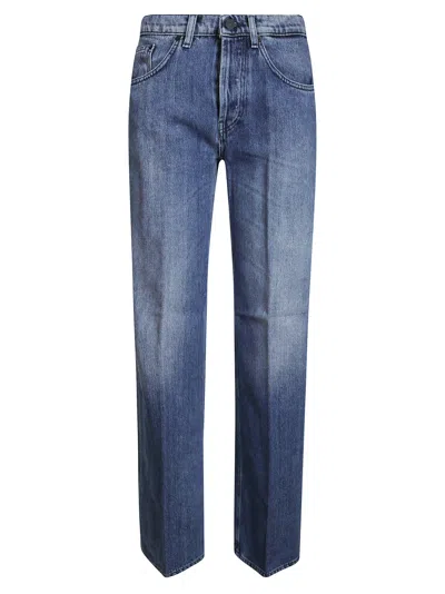 Dondup Jacklyn Loose-fit 5-pocket Jeans For Women In Blue