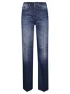 Dondup Jacklyn Faded Five-pocket Trousers In Blue