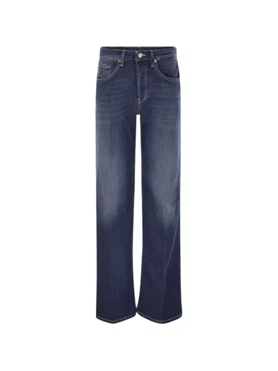 Dondup Jacklyn Wide-leg Jeans In Blue