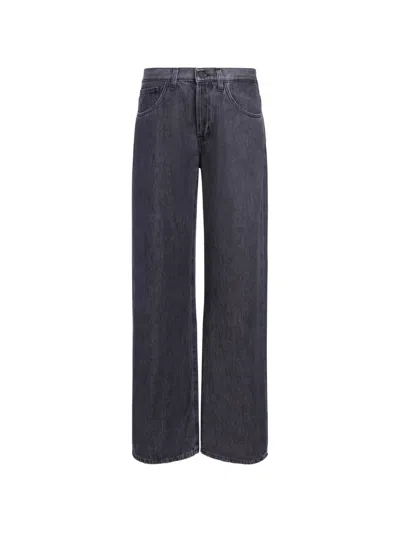 Dondup Jacklyn Wide-leg Jeans In Blue
