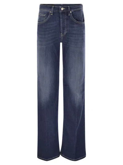 DONDUP DONDUP JACKLYN - WIDE-LEG JEANS IN STRETCH DENIM