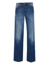 Dondup Regular Fit Faded Effect Trousers In Blue