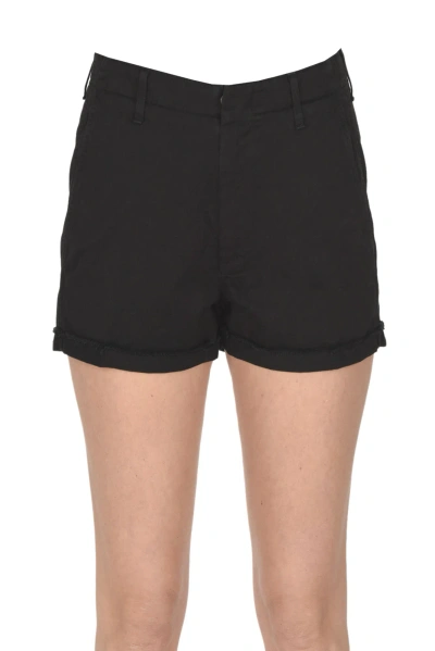 Dondup Jaele Cotton Shorts In Black