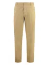 Dondup James Cotton Trousers In Neutrals
