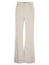 Dondup Janice - Wide Corduroy Trousers In Ivory