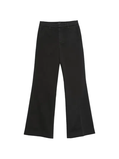 Dondup Janice Flared Trousers In Black