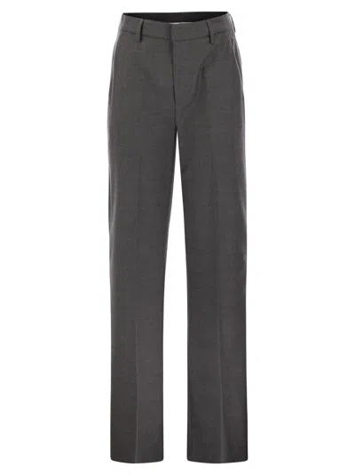 DONDUP DONDUP JANICE WIDE WOOL PANTS