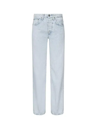 Dondup Jacklyn Wide Leg Denim Jeans In Blue