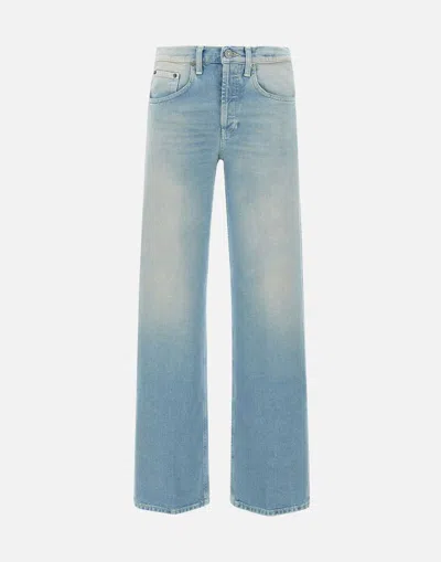 Dondup Loose Fit Jeans Straight Leg In Blue