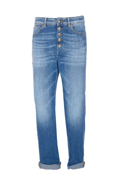 Dondup High-rise Vintage-style Denim Jeans In Blue