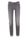 Dondup Slim-fit Gray Denim Jeans In Gray