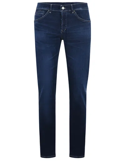 Dondup Faded-effect Slim-fit Jeans In Blue