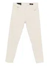 Dondup Natural Straight Leg Jeans In Neutral