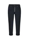 Dondup Woman Pants Black Size 31 Cotton, Elastomultiester, Elastane