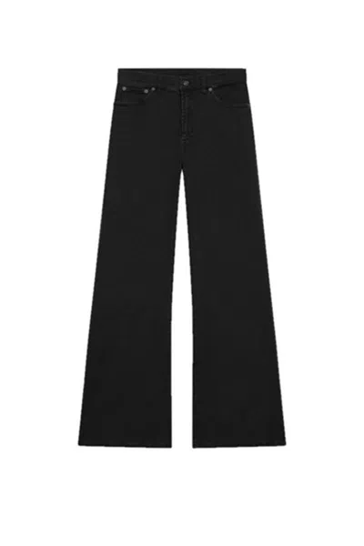 Dondup Wide-leg Jeans In Black