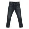 Dondup Brighton Straight Cut Denim Trousers In Black