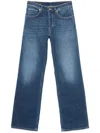 Dondup Amber Wide Flared Jeans In Blue