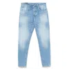 Dondup Jeans With Belt Loops In Blue
