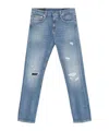 Dondup Slim-fit Blue Denim Jeans In Blue