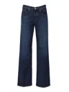 Dondup Embossed Logo Wrangler Jeans In Blue