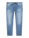 Dondup Jeans With Belt Loops In Blue