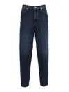 Dondup Straight-leg Jeans With Dark Indigo Wash In Blue