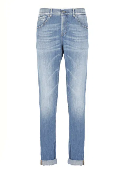 Dondup Straight Leg Jeans Featuring Five Pockets In Blue