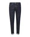 Dondup Skinny Fit Dark Wash Denim Trousers In Blue