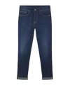 Dondup Classic Tailored Trousers With Straight Leg Cut In Blue