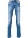 Dondup Stonewashed Skinny Jeans In Blue