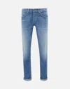Dondup Belt-loop Jeans In Blue