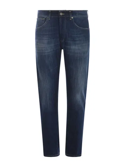 Dondup Fitted Carrot Leg Dian Jeans In Blue